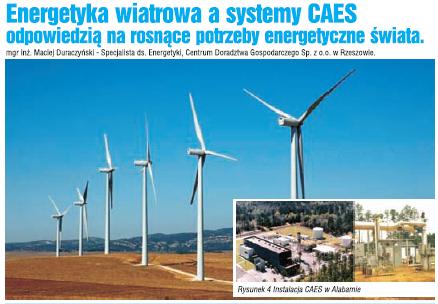 Energetyka wiatrowa a systemy CAES